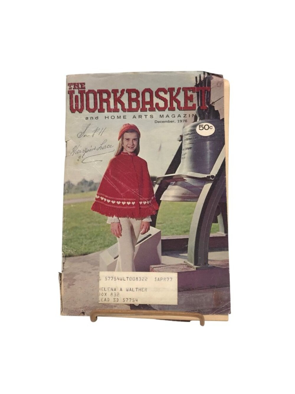 Vintage Workbasket December 1976 Book, Christmas Pattern and Idea Booklet, Craft